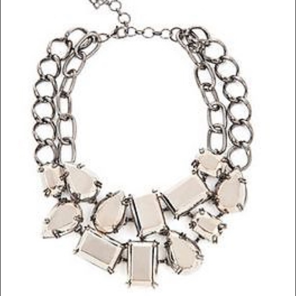 BCBGMaxazria Futura Gunmental Statement Necklace